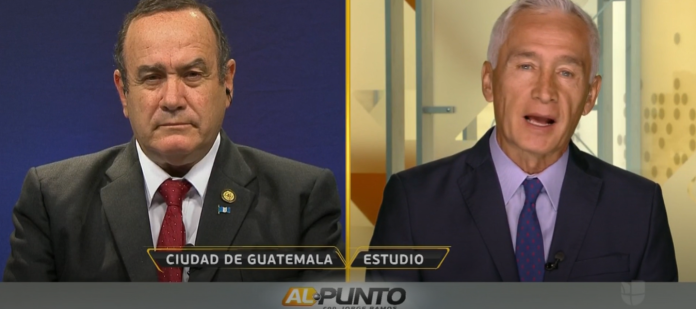 Jorge Ramos entrevista a Giammattei