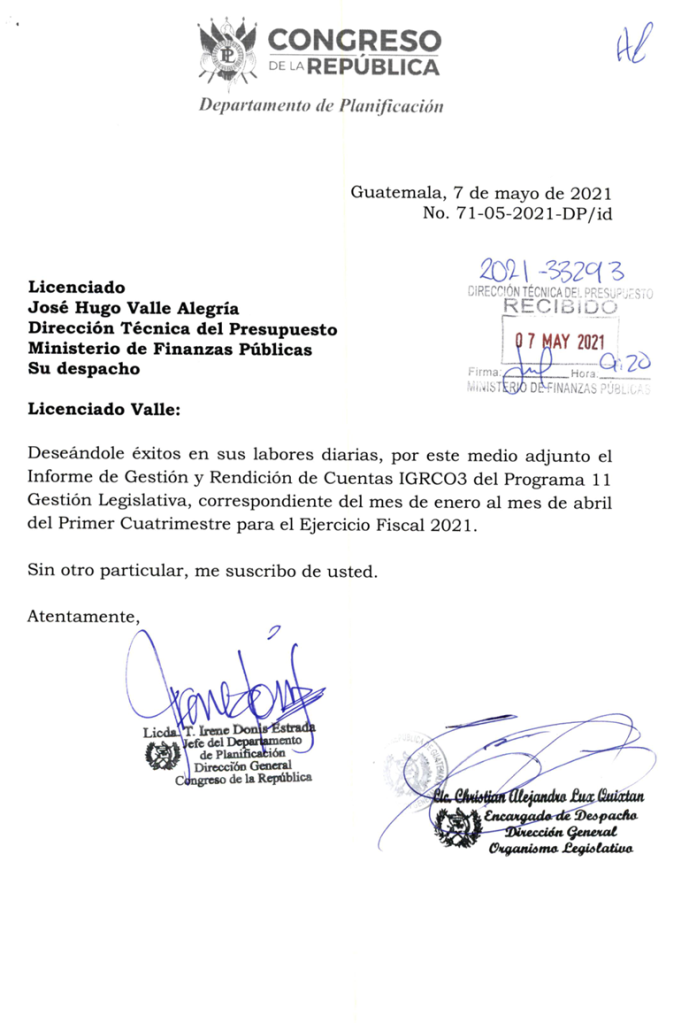 gestion y rendición de cuentas