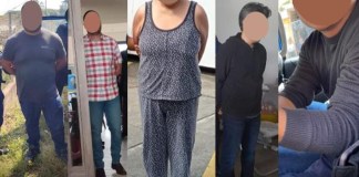 Los capturados en el caso CHN. Foto Arte La Hora: Alejandro Ramírez