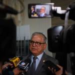 El presidente en funciones del Organismo Judicial, aseguró que no ha habido interés de los magistrados en postularse para ser mandatarios del poder judicial. Foto La Hora: Daniel Ramírez