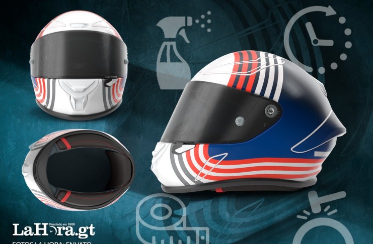 Elementos básicos de los cascos de seguridad para motoristas. Arte La Hora: Alejandro Ramírez.