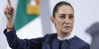 03/11/2025 13:40 (UTC) Crédito: EFE Fuente: EFE Autor: Sáshenka Gutiérrez Temática: Justicia e interior » Criminalidad/sucesos » Homicidio Justicia e interior Política » Gobierno La presidenta de México, Claudia Sheinbaum, habla durante una rueda de prensa este lunes en Palacio Nacional de la Ciudad de México (México).