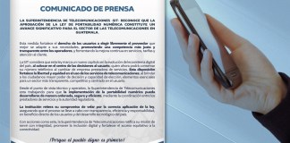 SIT se pronuncia ante la aprobación de la Ley de Portabilidad Numérica.