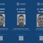 Miembros de banda criminal que se hacián pasar por policías condenados por la Fiscalía General de El Salvador. Foto La Hora: FGR