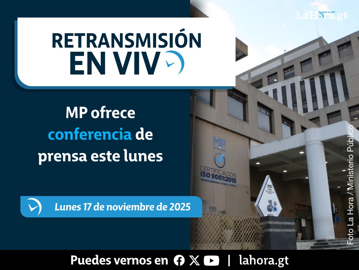 Retransmisión: MP ofrece conferencia de prensa este lunes 17 de noviembre