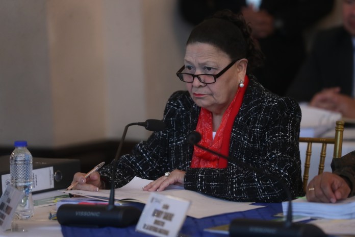 La fiscal general María Consuelo Porras en un evento público, el pasado 29 de febrero. Foto La Hora: José Orozco.