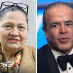 La fiscal general de Guatemala, María Consuelo Porras, y el dueño del Miss Universo acusado de liderar una red de tráfico de drogas y combustible, Raúl Rocha Cantú. Foto La Hora: MP / AP.
