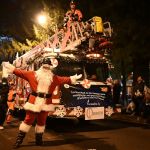 Desfile navideño del 2024 organizado por Benemérito Cuerpo Voluntario de Bomberos de Guatemala. Foto: CVB