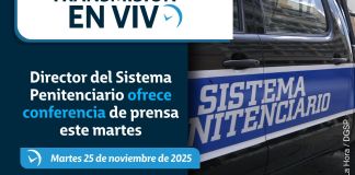 Director del SP ofrece conferencia de prensa. Foto La Hora