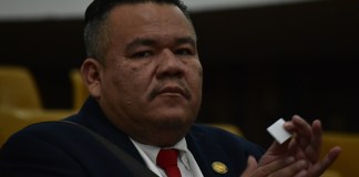 La Corte Suprema de Justicia rechazó la solicitud de antejuicio que el MP planteó contra el juez Erick García por otorgar un fallo a favor de magistrados del TSE. Foto La Hora: Daniel Ramírez