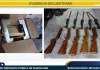 MP localiza otro tipo de armas ocultas junto a una parte del armamento robado del Ejército Rifles encontrados en las diligencias del armamento robado del Ministerio Público (MP). Foto La Hora: MP