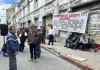 Exveteranos frente al Congreso de la República. Foto La Hora: José Orozco