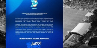 La Federación de Futbol de Guatemala informó que no ha organizado y autorizado una celebración en los alrededores del estadio El Trébol. Arte La Hora: Alejandro Ramírez
