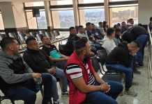 Guardias del Sistema Penitenciario capturados por la fuga de reos de Fraijanes II aseguran que solo tenían dos meses de estar asignados. Foto La Hora: Sergio Osegueda