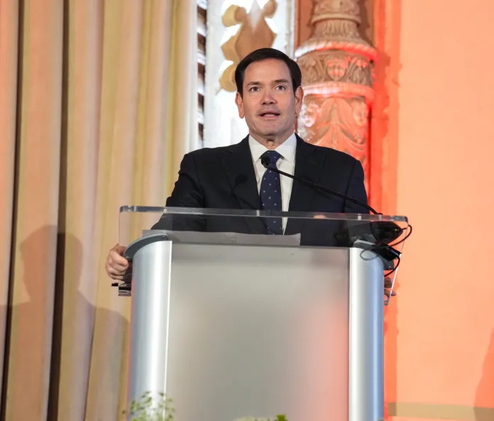 El secretario de Estado, Marco Rubio, destacó la cooperación de Guatemala para impedir el trasiego de drogas hacia Estados Unidos. Foto La Hora: SecRubio El secretario de Estado, Marco Rubio, destacó la cooperación de Guatemala para impedir el trasiego de drogas hacia Estados Unidos. Foto La Hora: SecRubio