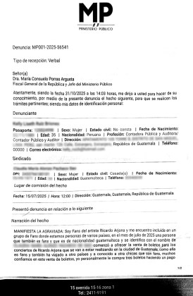 Primera denuncia en el MP. Foto La Hora: Kelly Ruíz.