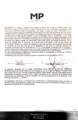 Primera denuncia en el MP. Foto La Hora: Kelly Ruíz.