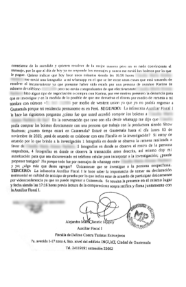 Denuncia en la Fiscalía. Foto La Hora: Kelly Ruíz.