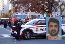 Identifican al presunto responsable del ataque armado en Washington Presunto responsable del ataque armado en Washington detenido en el lugar de los hechos. Foto La Hora: AP