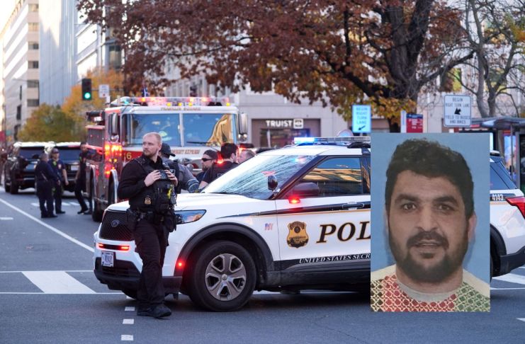 Presunto responsable del ataque armado en Washington detenido en el lugar de los hechos. Foto La Hora: AP