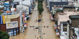 Las precipitaciones de los últimos días en Tailandia provocan inundaciones en distintas ciudades. Foto La Hora: EFE