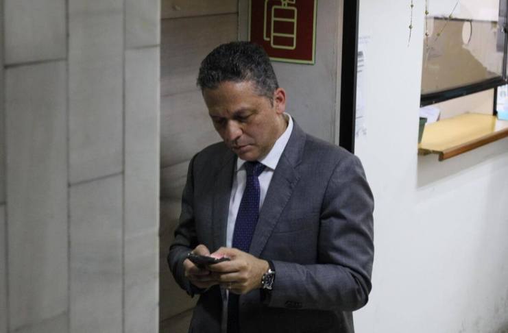 El gerente general de Fedecocagua, John Henry León, se puso a dispocisión del Juzgado Segundo Penal dentro del caso Asodefir. Foto La Hora: Daniel Ramírez