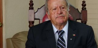 Juan Alberto Salguero Cámbara durante una entrevista por la conmemoración de 40 años de la Constitución de la República de Guatemala. Foto La Hora: AGN