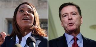 Una jueza federal en Estados Unidos desestimó los casos penales presentados contra el exdirector del FBI, James Comey, y la fiscal general de Nueva York, Letitia James.
