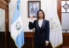 Karina García Ruano fue juramentada como secretaria de Comunicación Social de la Presidencia. Foto La Hora: SCSP.