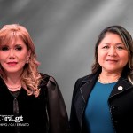 La magistrada CC Dina Ochoa y Jenny Alvarado Teni de la CSJ