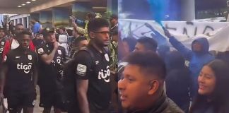 Llegada de selección de Panamá a Guatemala. Foto La Hora: Captura de Pantalla