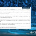 El Minex informó que, por medio del Consulado en Chicago, da seguimiento al caso de la guatemalteca fallecida en Indiana, EE. UU.