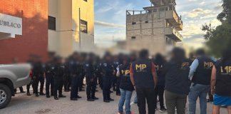 Ministerio Público sobre las diligencias en Petén del 26 de octubre. Foto La Hora