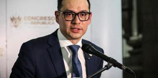 Mynor de la Rosa renuncia partido Vamos. Foto La Hora: Congreso