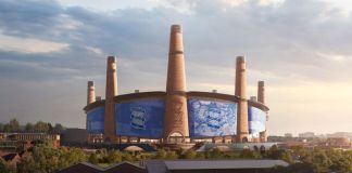 Gráfico del nuevo estadio del Birmingham City. Foto La Hora: Birmingham City FC