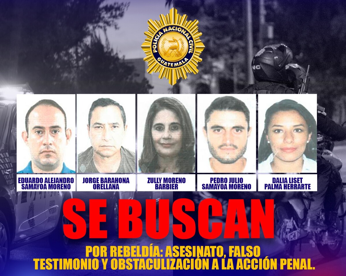 PNC comienza la búsqueda de las cinco personas señaladas en el caso de Claudina Isabel Velásquez