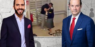 Ministro de Relaciones Exteriores de Panamá, Javier Martínez-Acha y El Salvador, Nayib Bukele. Foto La Hora: Alejandro Ramírez.