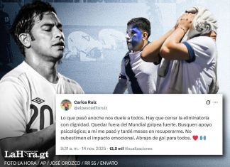 Carlos "El Pescadito" Ruíz envió un mensaje de apoyo a los futbolistas guatemaltecos tras decirle adiós al sueño de clasificar al Mundial 2026.