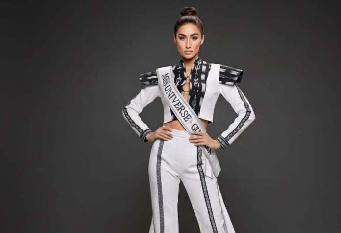 Raschel Paz La guatemalteca Raschel Paz logró posicionarse en el Top 30 de Miss Universe 2025.