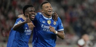 Kylian Mbappé fue la gran figura del Real Madrid al anotar los cuatro goles en su victoria ante el Olympiacos.