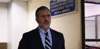 La audiencia de primera declaración contra Roberto Arzú fue suspendida por ausencia dle Ministerio Público que presentó excusa. Foto La Hora: Daniel Ramírez