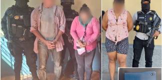 Tres presuntos secuestradores fueron detenidos. Foto La Hora: PNC.