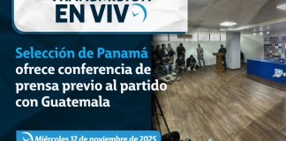 Selección de Panamá ofrece conferencia de prensa. Arte La Hora: Alejandro Ramírez.