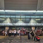 Tránsito vehicular podría verse afectado hacia el aeropuerto La Aurora este fin de semana. Foto La Hora: Archivo.