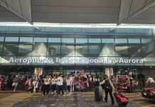 Tránsito vehicular podría verse afectado hacia el aeropuerto La Aurora este fin de semana. Foto La Hora: Archivo.