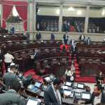 Una facción de la bancada oficial propuso retirar al CACIF. Foto La Hora: Joel Maldonado.