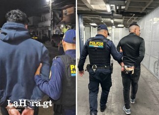 Presunto asaltante capturado con pistola de gas comprimido Foto: La Hora/ PNC