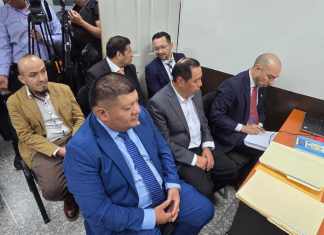 El director administrativo del Ministerio de Salud, Edwin Romeo Sican, se entregó a la justicia para enfrentar proceso por el caso Unops. Foto La Hora: Sergio Osegueda