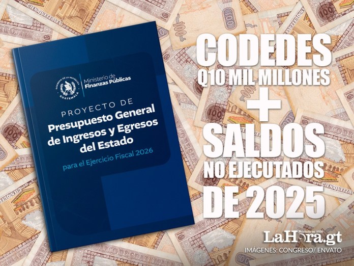Los Consejos Departamentales de Desarrollo podrían tener más de Q16 mil millones de presupuesto el próximo año. Diseño La Hora: Alejandro Ramírez