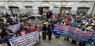 Quiénes son los veteranos y expatrulleros que protestan en Guatemala y cuáles son sus demandas Foto: La Hora/ Fabricio Alonzo